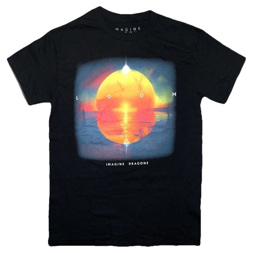 Imagine Dragons T‎ Shirt S Black  Loom Merch Album Cover NEW